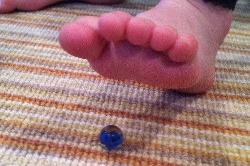 Picking up Marbles with Toes