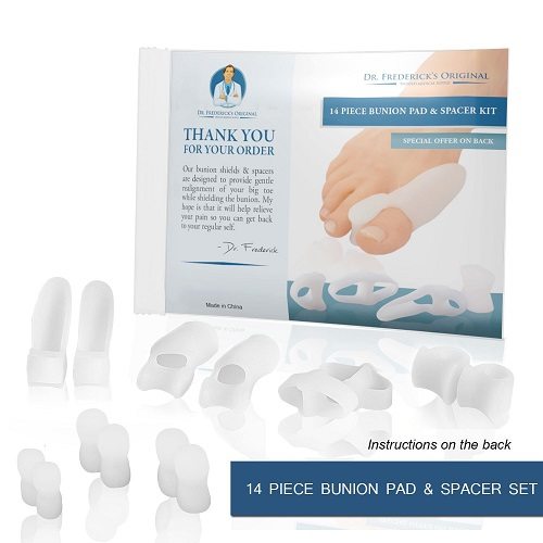 Dr. Frederick's Original 14 Piece Bunion Pad & Spacer Kit Package