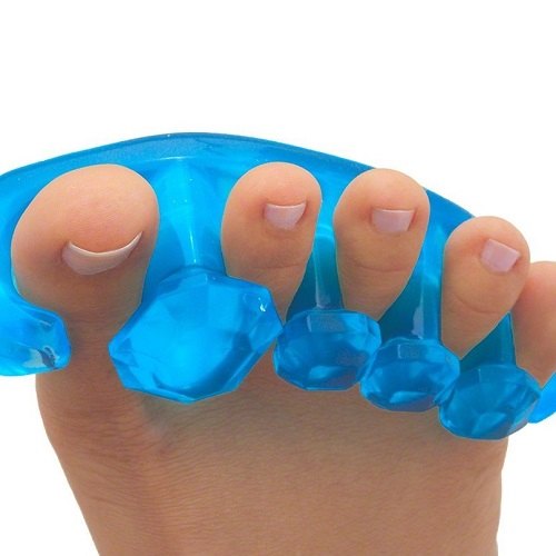 Close up of YogaToes Gems - Gel Toe Stretcher & Separator