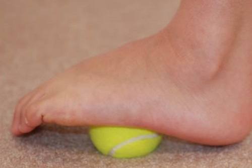 Tennis Ball Foot Excercise