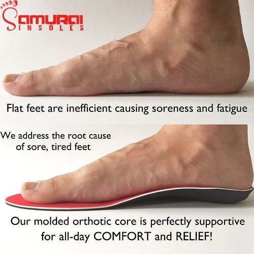 Orthotics For Flat Feet by Samurai Insoles Under Foot